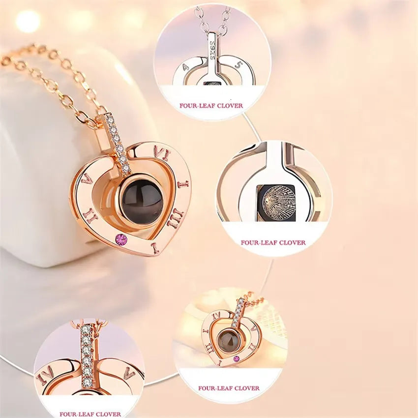 100 Languages Love Projection Pendant