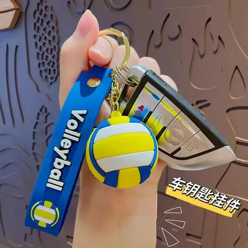 Sporty Spheres Sports Ball Keychain