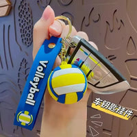Sporty Spheres Sports Ball Keychain