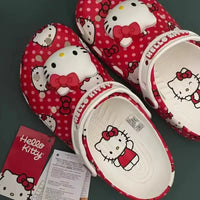 Hello Kitty Red & White Clogs