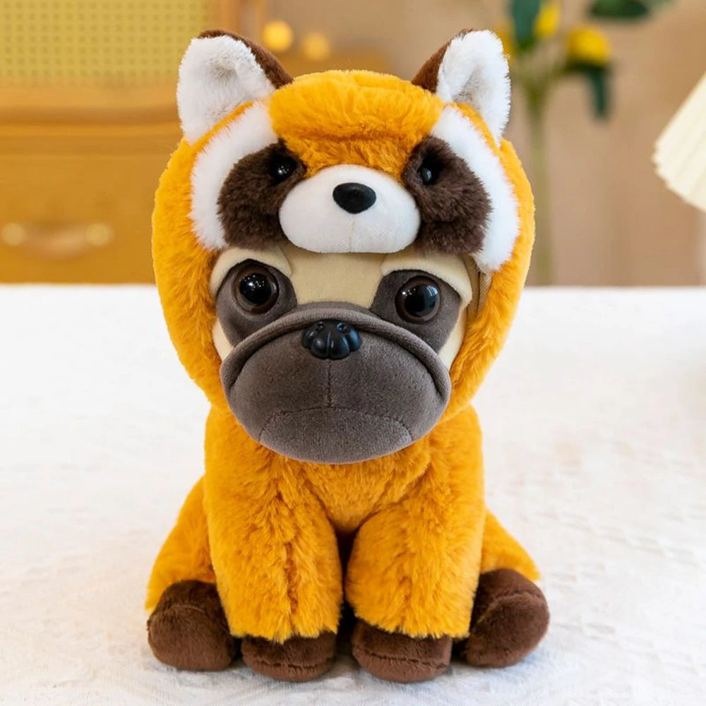 25CM Creative Hat Shar-pei Dog Plush Toy Other Animal Dress Up Hat Can Be Taken Off Into A Dog Doll Children's Birthday Gift - Bear Hugs