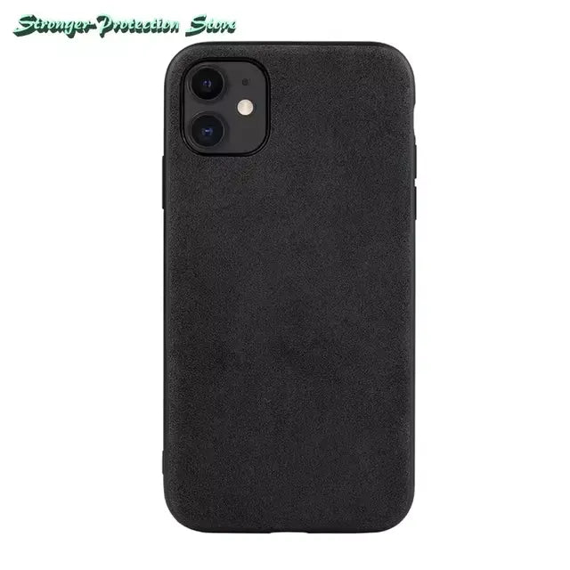 Luxury Italian Alcantara Leather Case (For iPhones)