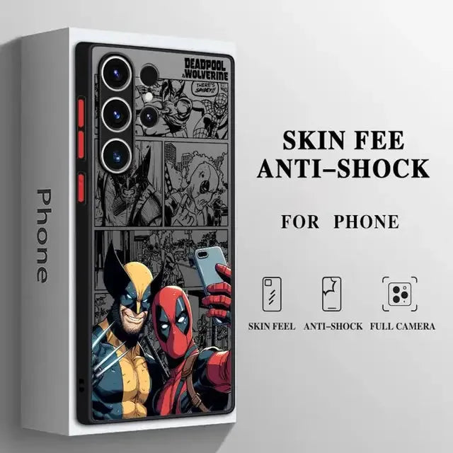 Deadpool vs Wolverine Matte Phone Case (For Samsung)