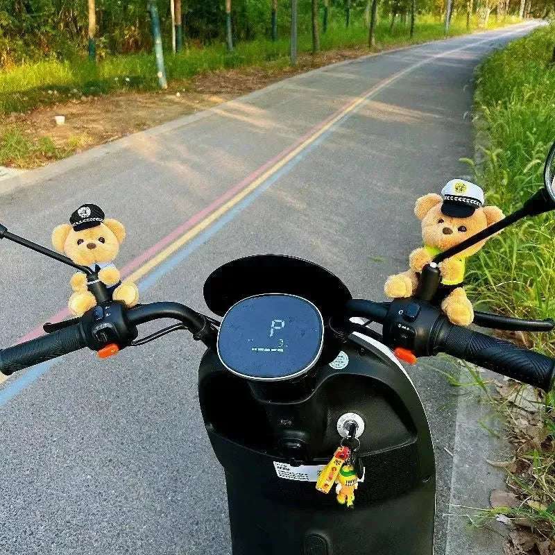 Traffic Cop Bear Brigade Plush Keychain