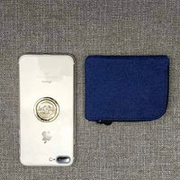 Luxe Blue Denim Coin & Card Purse