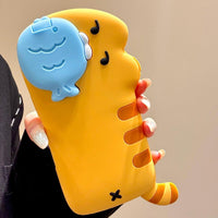 Chonky Cat & Fish Hug iPhine Case - Bear Hugs