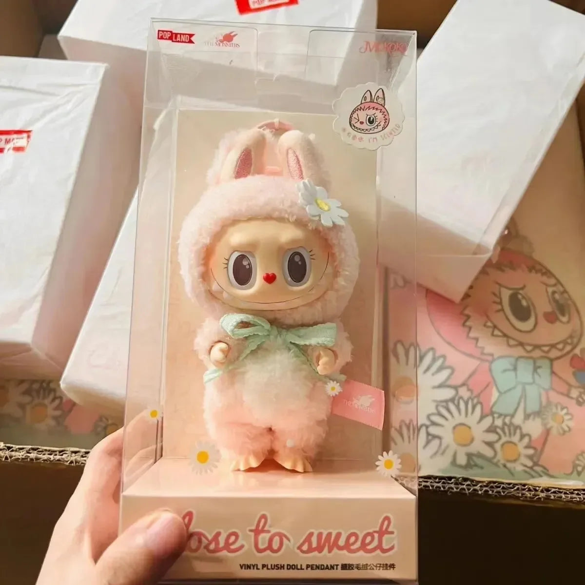 Labubu Mokoko Spring Diamond Sweet Pendant