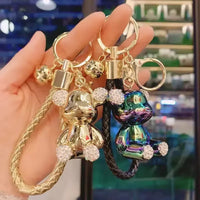 Rhinestone Riot Bear Luxe Keychain