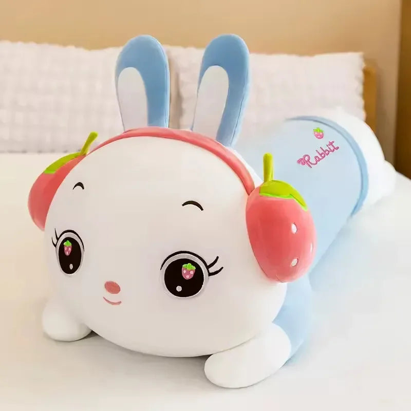 Strawberry Headphone Bunny Long Pillow (60 cm)