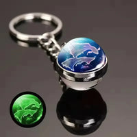 Zodiac Glimmer Orb Keychain