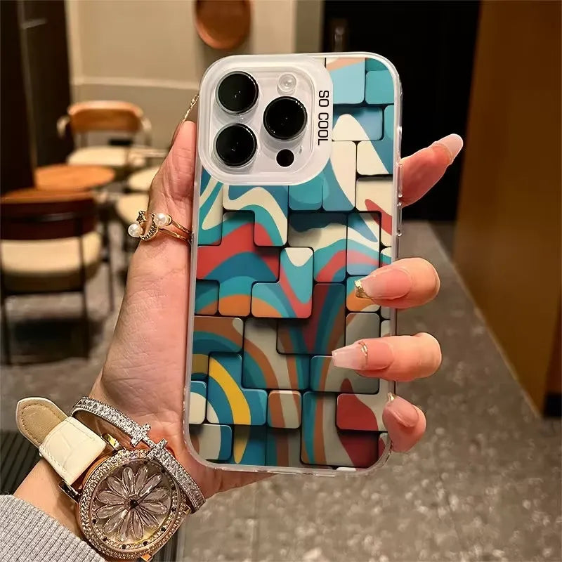 Puzzle Style Phone Case Case (For iPhones)