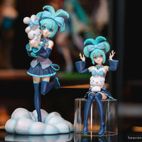 Hatsune Miku X Cinnamoroll Figure Anime Peripheral Collectible Models Decorative Decorations Children Kawaii Gift - Bear Hugs