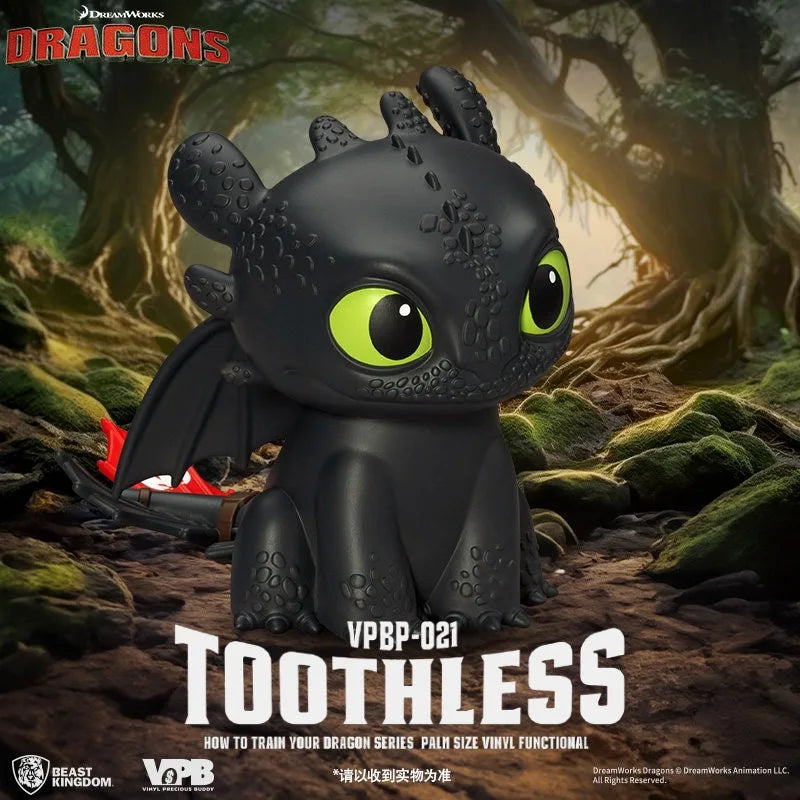 Genuine Beast Kingdom How To Train Your Dragon Toothless Light Fury Vinyl Piggy Bank Action Figure Collectible Model in Stock - Bear Hugs