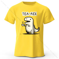 Tea-Rex Dinosaur Cotton T-Shirt