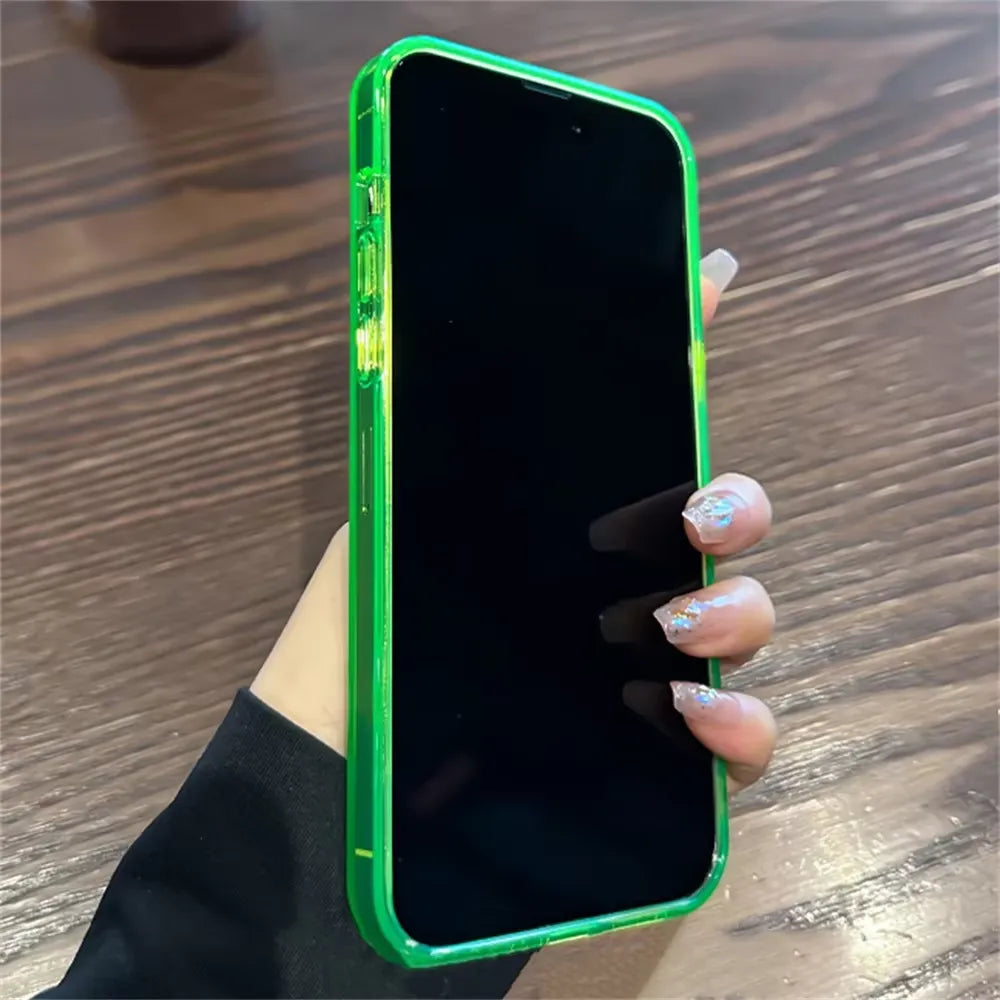 Luxury Laser Matte Clear Phone Case (For iPhones)