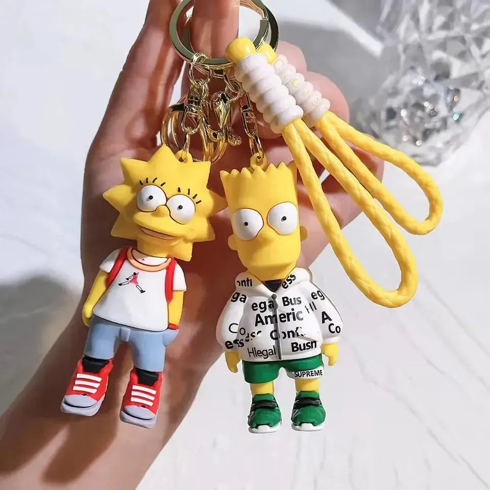 The Simpsons Springfield Squad Keychain