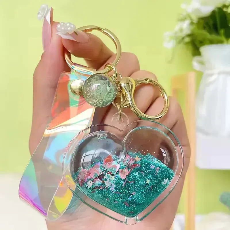 Heartfelt Hues Liquid Glitter Keychain