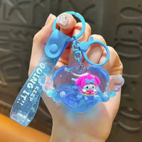 Sanliou Heartwing Hues Glitter Keychain