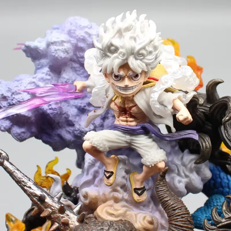 One Piece Luffy Gear 5 vs. Kaido Action Figure Set (20 cm)