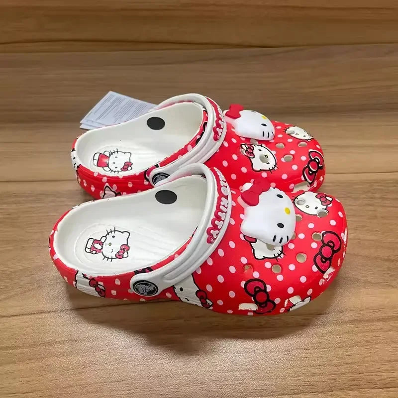 Hello Kitty Red & White Clogs