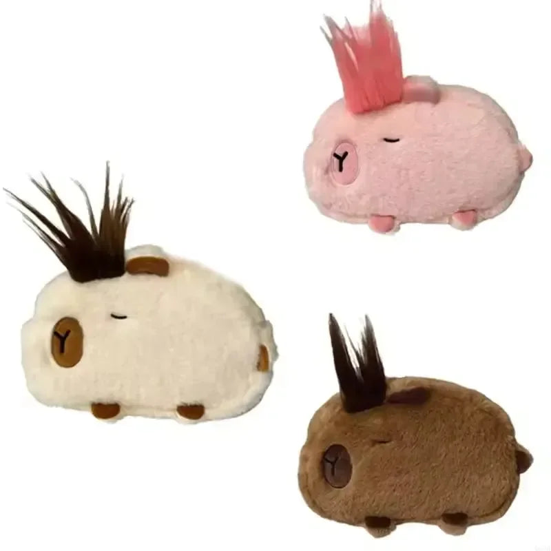 Rockstar Capybara Plush Pencil Pouch