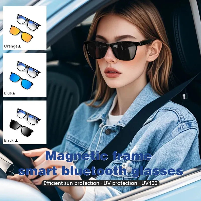 Smart Bluetooth Glasses UV400 Polarized Lens - Bear Hugs