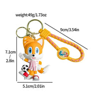 Super Sonic Football Star Keychain