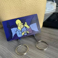 Simpsons Comfort Zone Couple Keychain