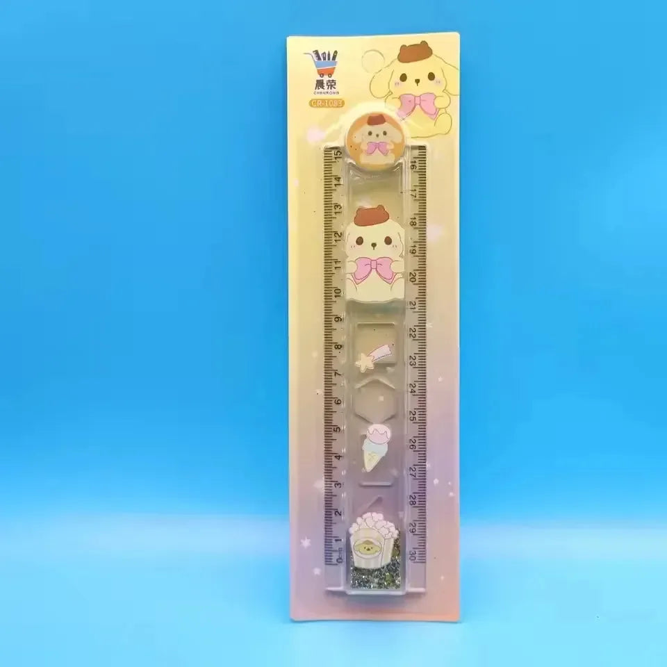 Kawaii Quicksand Sanliou Folding Ruler
