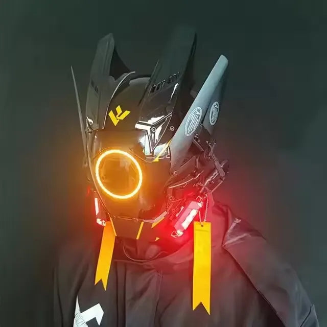 Cyberpunk LED Cosplay Helmet Mask