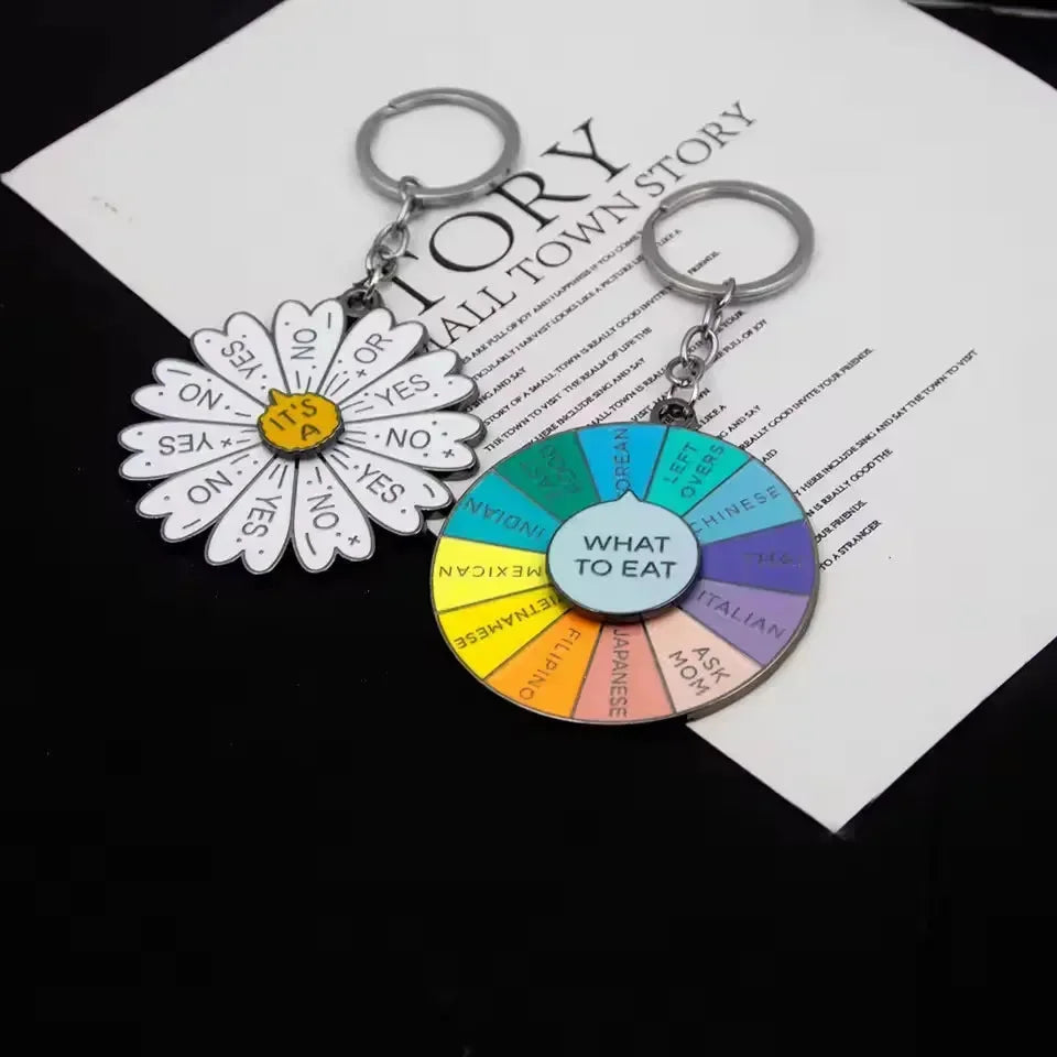 Spin-Sational Decision Making Keychain