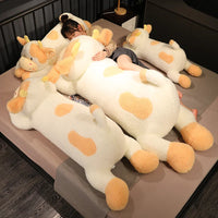 90/110CM Lovely Milk Cow Plush Toys Cartoon Stuffed Animal Cattle Dolls Sleeping Pillow for Birthday Gifts - Bear Hugs
