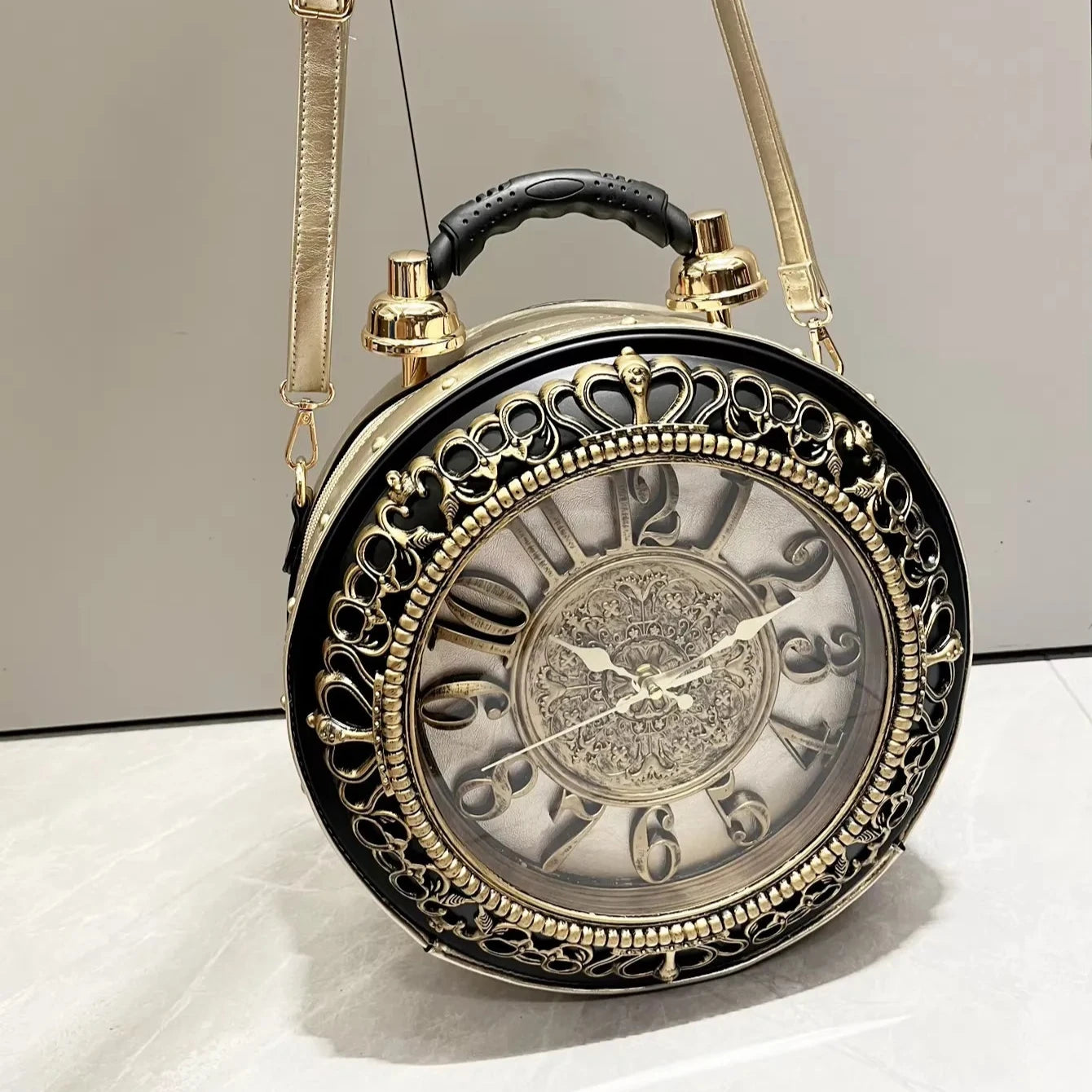 Luxury Clock Novelty Bag