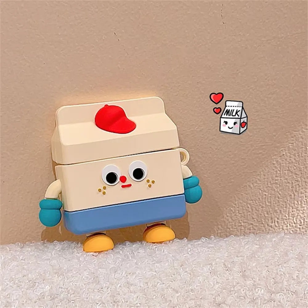 Milk Box Robot Case (For Airpods)