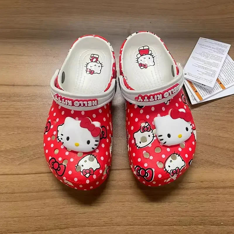 Hello Kitty Red & White Clogs