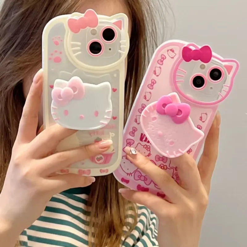 Hello Kitty Paw Print Tok Stand Phone Case (For iPhones)