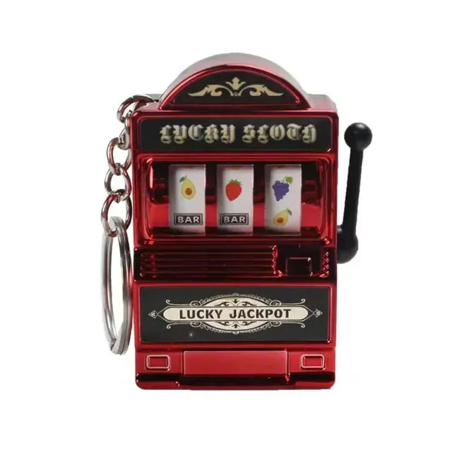 Jackpot Fruit Slot Machine Keychain