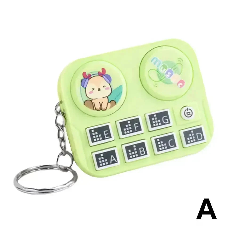 Mini DJ Machine Sound & LED Keychain
