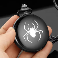 Black Spiderman Pocket Watch