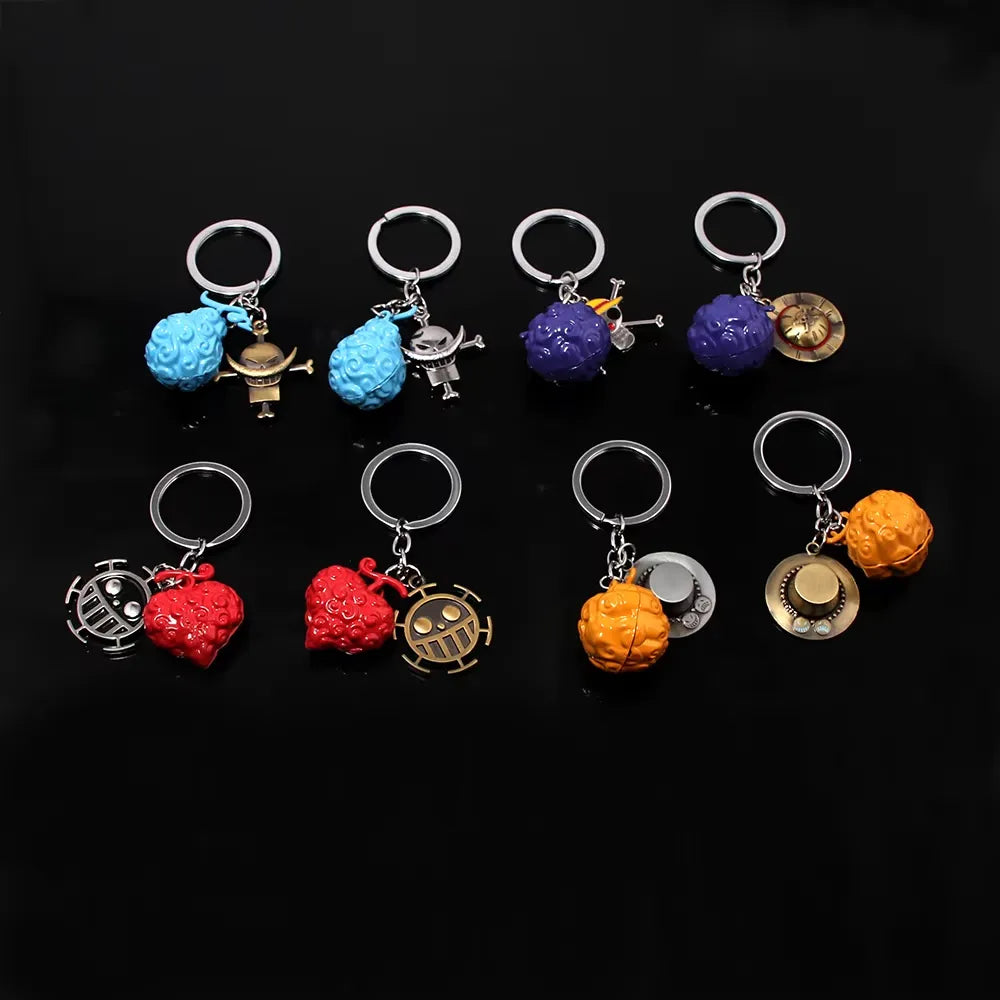 One Piece Devil Fruit Keychain