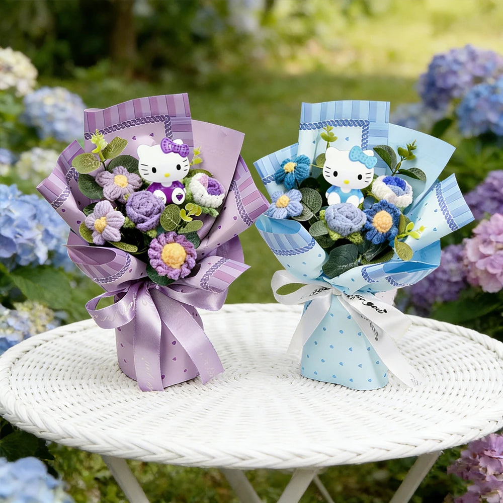 Sanrio Bouquet Hello Kitty Exquisite Creative Handheld Bouquet Hello Kitty Mother's Day Gift Hello Kitty Outdoor Party Decorativ - Bear Hugs
