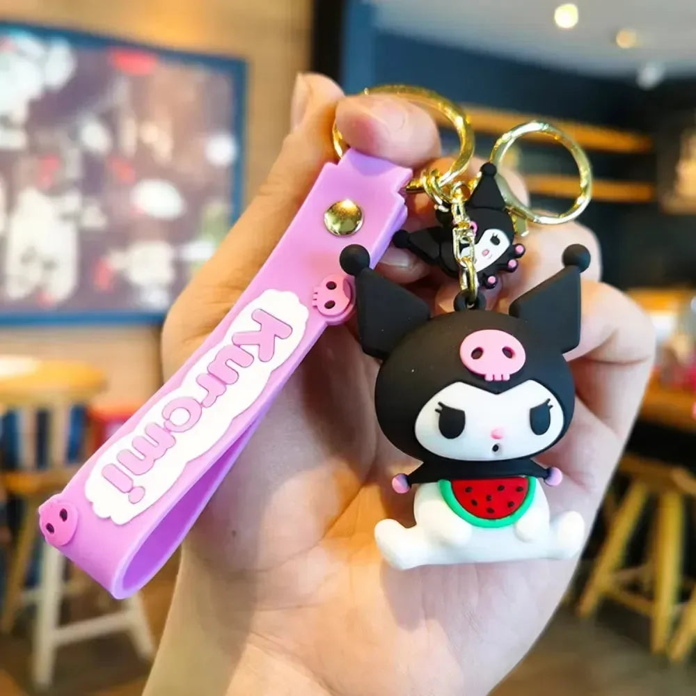 Kuromi Style Spree Silicone Keychain