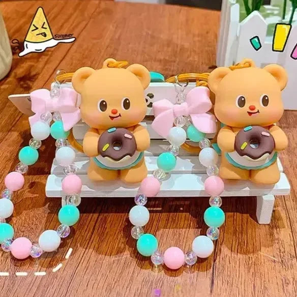 Butterbear Sweet Donut Keychain