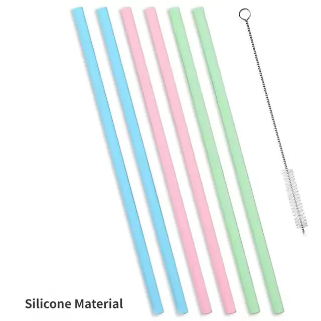 Colourful Silicon Replacement Straws For Stanley Cup (All Sizes)