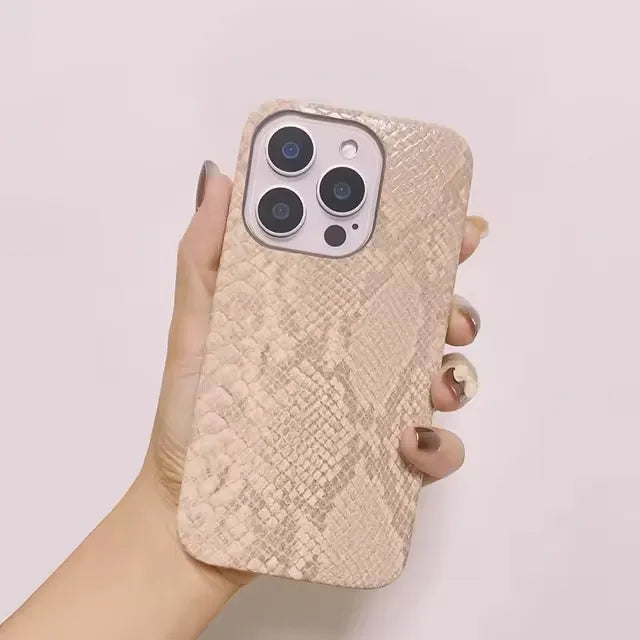 Luxury Snake Texture Phone Case (For iPhones)