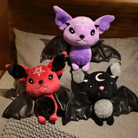 Cute and Creepy Demon Bat Plush Toy (30 cm)