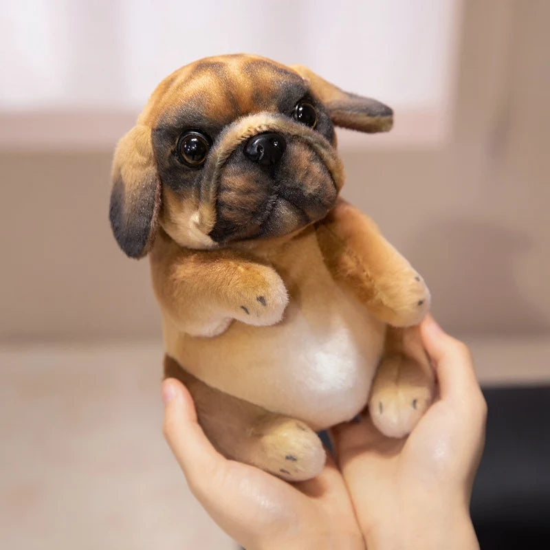 Realistic Sitting Puppy Plush Toy Stuffed Doggy Cute Fluffy Pet for Room Decor Children's Birthday Gift - Bear Hugs