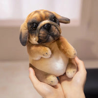 Realistic Sitting Puppy Plush Toy Stuffed Doggy Cute Fluffy Pet for Room Decor Children's Birthday Gift - Bear Hugs