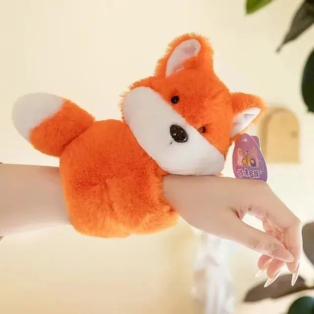 Cute Forest Animal Series Plush Slap-on Bracelet