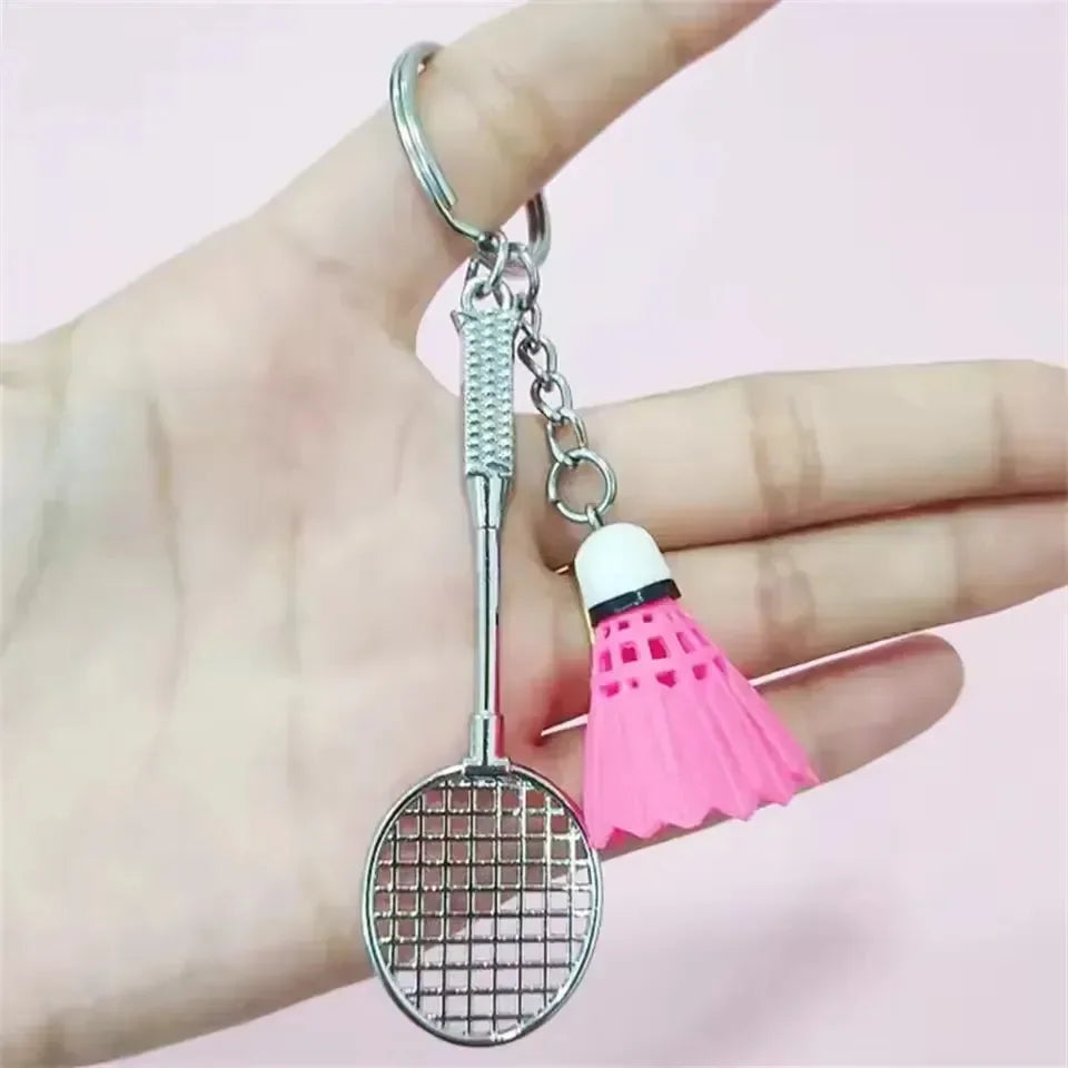 Smash Hit Badminton Racket Keychain